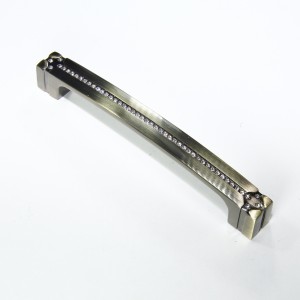 71030 Ручка-скоба с кристаллами бронза CRL18-128 ВА